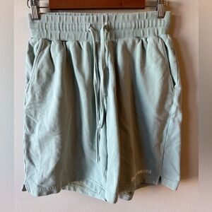 Men’s Spiritual Gangster Sage Green Drawstring Lounge Shorts Size M
